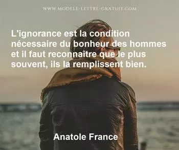 Citation de Anatole France