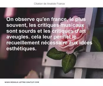 Citations Anatole France