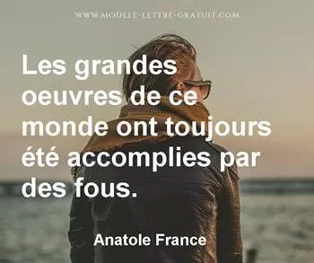 Citation de Anatole France