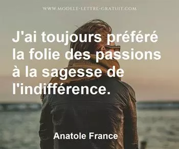 Citation de Anatole France