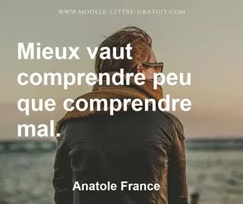 Citation de Anatole France