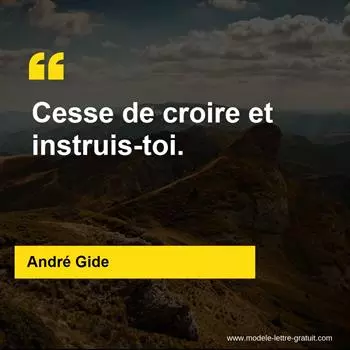 Citation André Gide