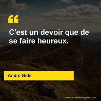 Citation de André Gide