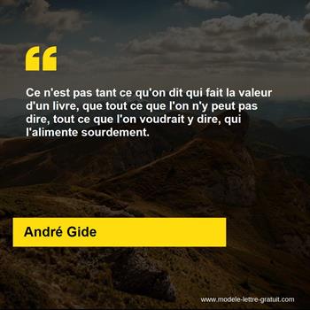 Citation de André Gide