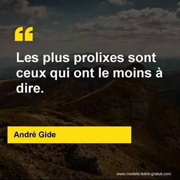 Citation André Gide