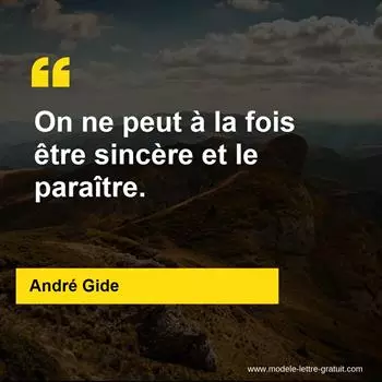 Citation André Gide