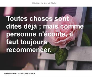 Citations André Gide
