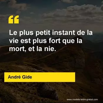 Citation André Gide