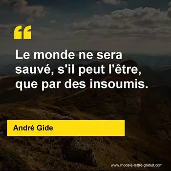 Citation André Gide