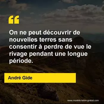 Citation André Gide