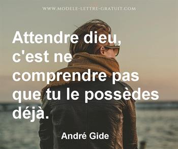 Citation de André Gide