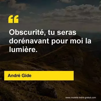Citation André Gide
