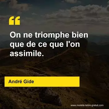 Citation André Gide