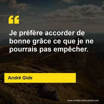 Citation André Gide