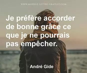 Citation de André Gide