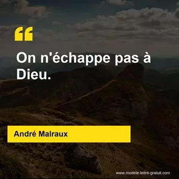 Citation André Malraux