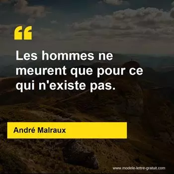 Citation André Malraux
