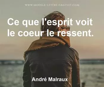 Citation de André Malraux