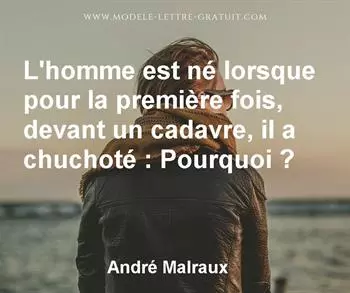 Citation de André Malraux