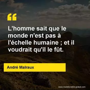 Citation André Malraux