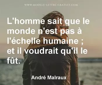 Citation de André Malraux