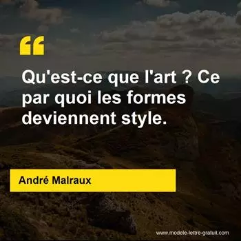 Citation André Malraux