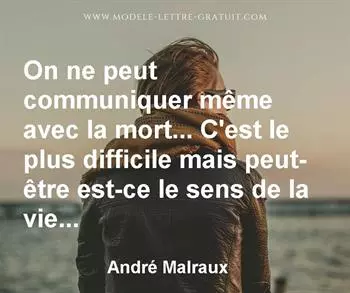 Citation de André Malraux