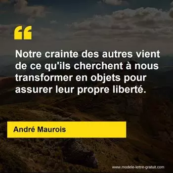 Citation André Maurois