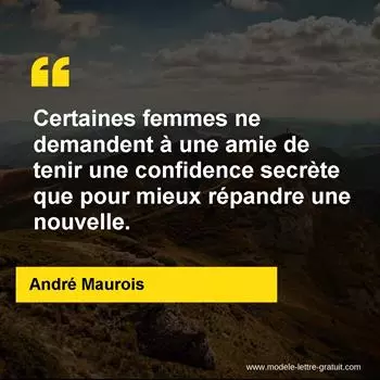 Citation André Maurois