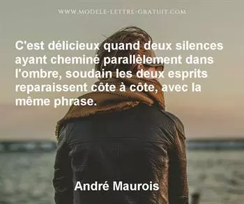 Citation de André Maurois