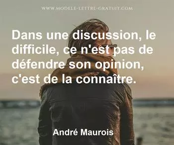 Citation de André Maurois
