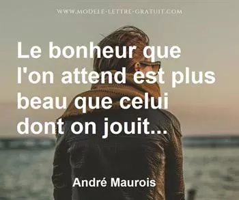 Citation de André Maurois