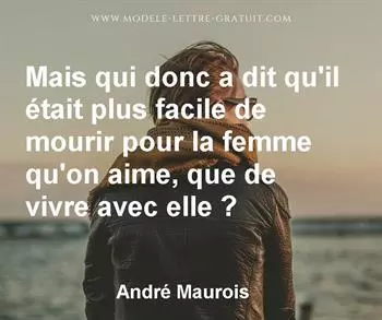 Citation de André Maurois