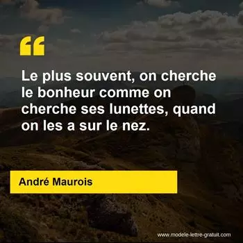 Citation André Maurois