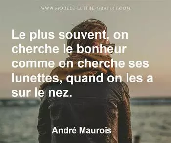 Citation de André Maurois