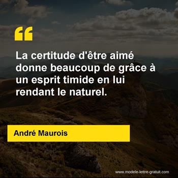 Citation de André Maurois