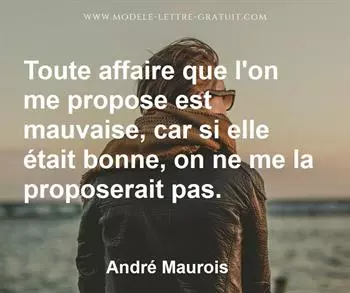Citation de André Maurois