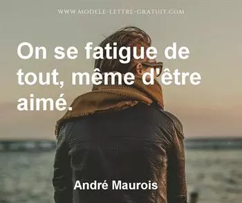 Citation de André Maurois
