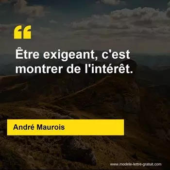 Citation André Maurois