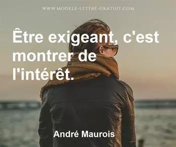 Citation de André Maurois