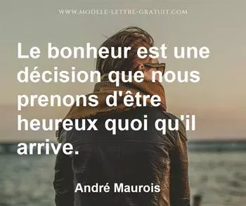 Citation de André Maurois