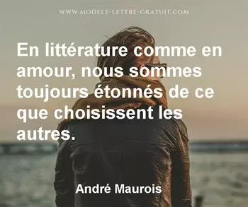Citation de André Maurois