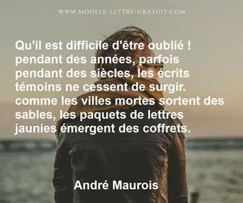 Citation de André Maurois