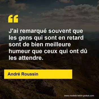 Citation André Roussin