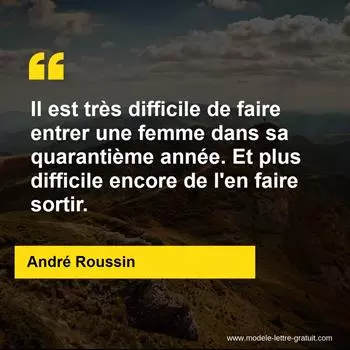 Citation André Roussin