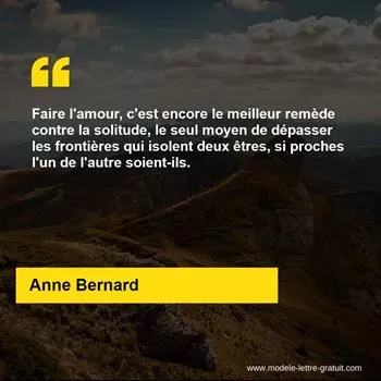 Citation Anne Bernard