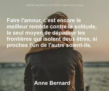 Citation de Anne Bernard