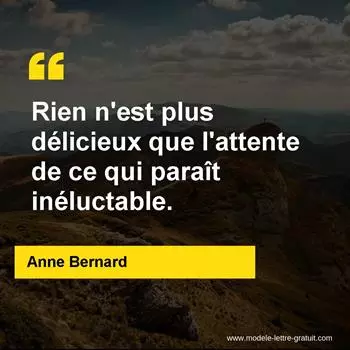Citation Anne Bernard