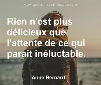 Citation de Anne Bernard