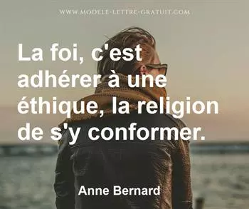 Citation de Anne Bernard